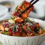 Crispy Salmon Rice Bowl
