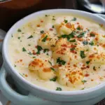 Simple Cheesy Cauliflower Soup