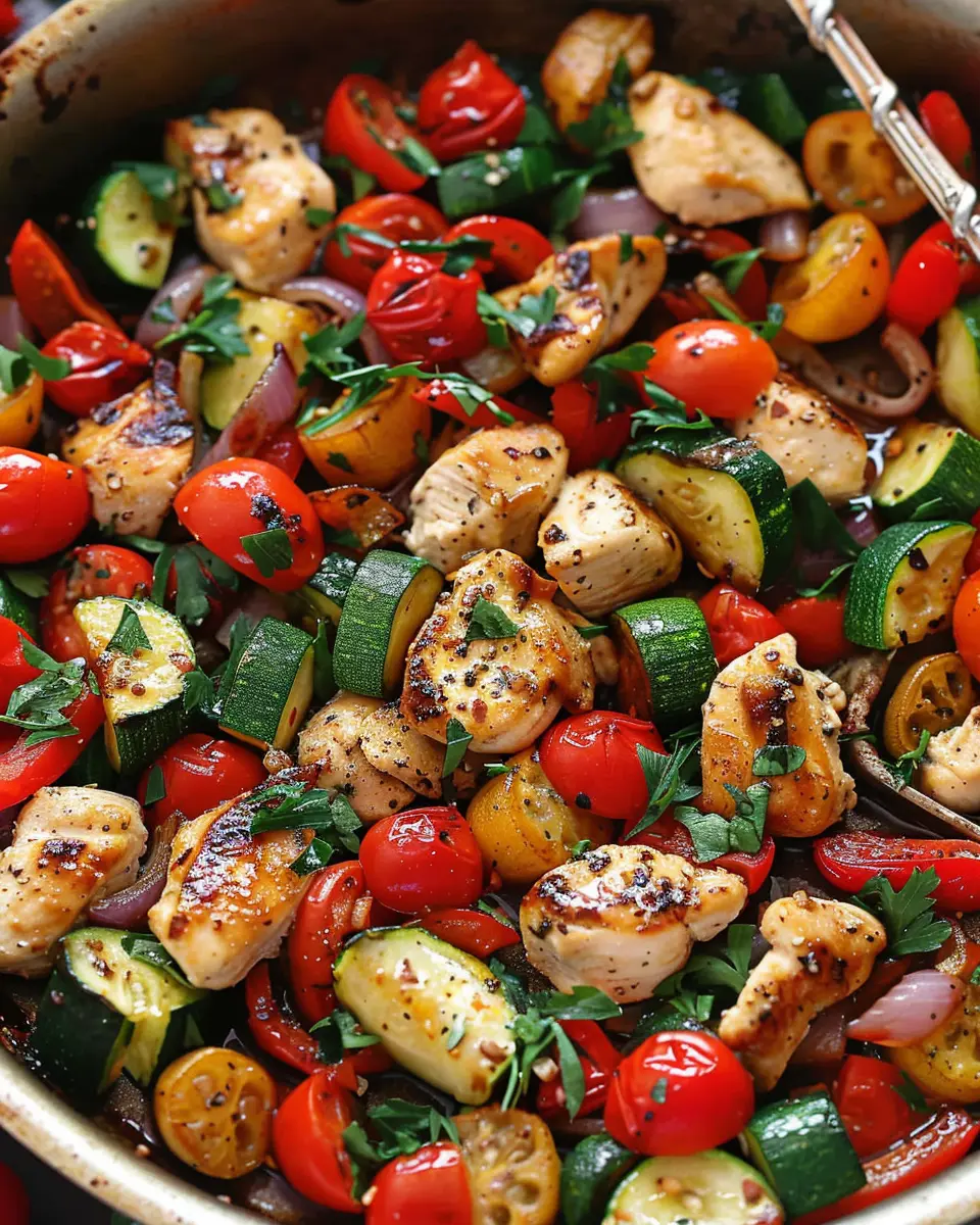 Mediterranean Chicken Stir Fry: Easy Flavor-Packed Veggie Delight