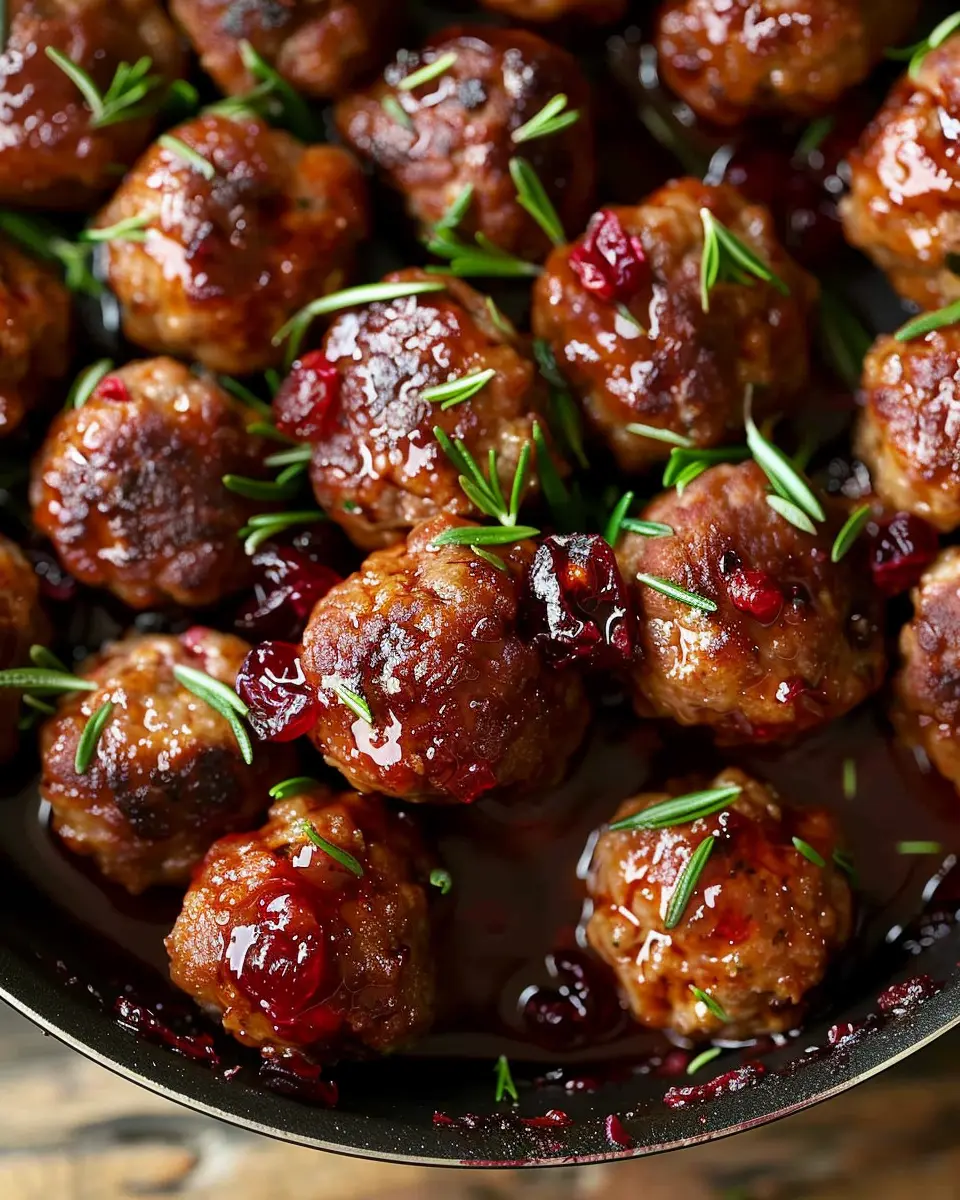 Best Christmas Cranberry Meatballs: Juicy Turkey Bacon Delight