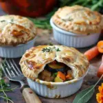 Roasted Autumn Vegetable Pot Pies