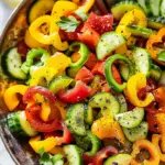 Viral TikTok Cucumber and Bell Pepper Salad Recipe