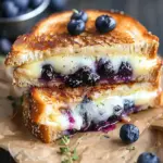 Crispy Blueberry Grilled Cheese