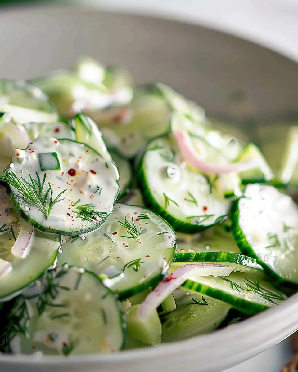 Creamy Cucumber Salad