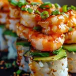SPICY SHRIMP SUSHI STACKS