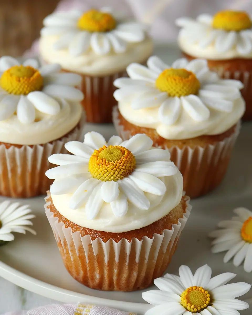 Super Cute Daisy Cupcakes for a Delightfully Sweet Treat