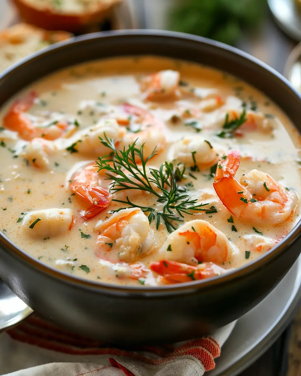 Crab and Shrimp Seafood Bisque