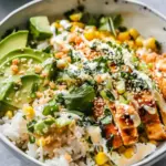Street Corn Chicken Rice Bowls