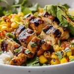 Street Corn Chicken Rice Bowl