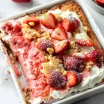 Strawberry Earthquake Cake