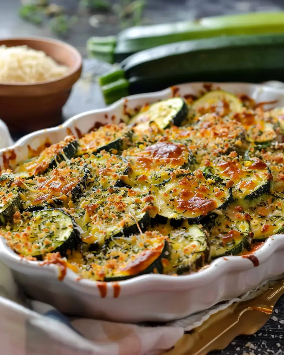Baked Zucchini and Cheese: The Best Healthy Comfort Dish