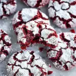 Red Velvet Crinkle Cookies