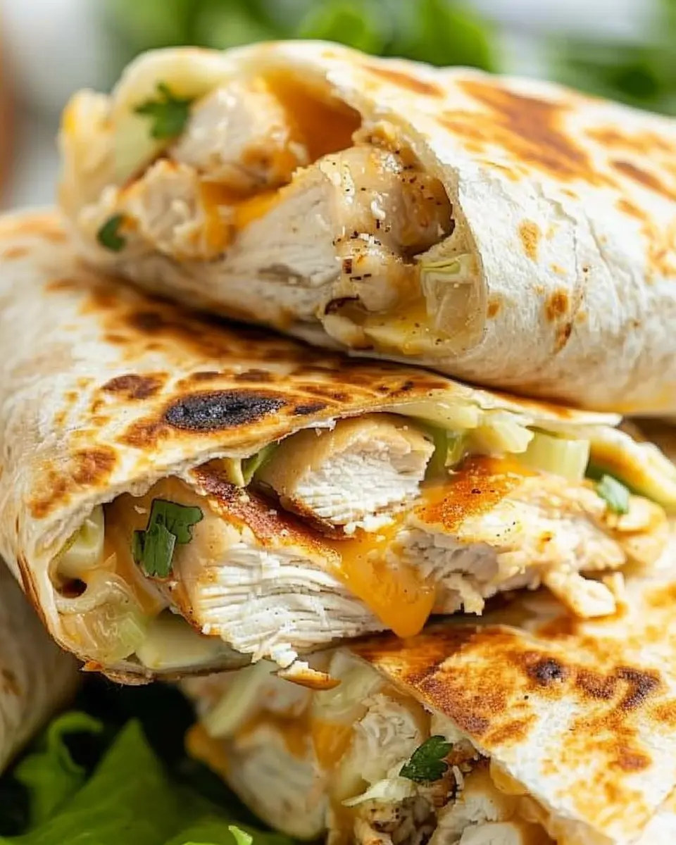 Cheesy Garlic Chicken Wraps: Easy and Delicious Comfort Food