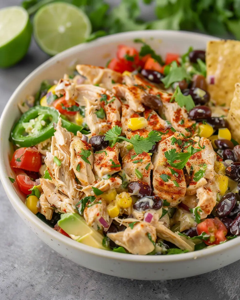 Southwest Chicken Salad: Easy, Flavorful Twist with Turkey Bacon