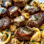 Cracked Garlic Steak Tortellini in Creamhouse Sauce Bliss