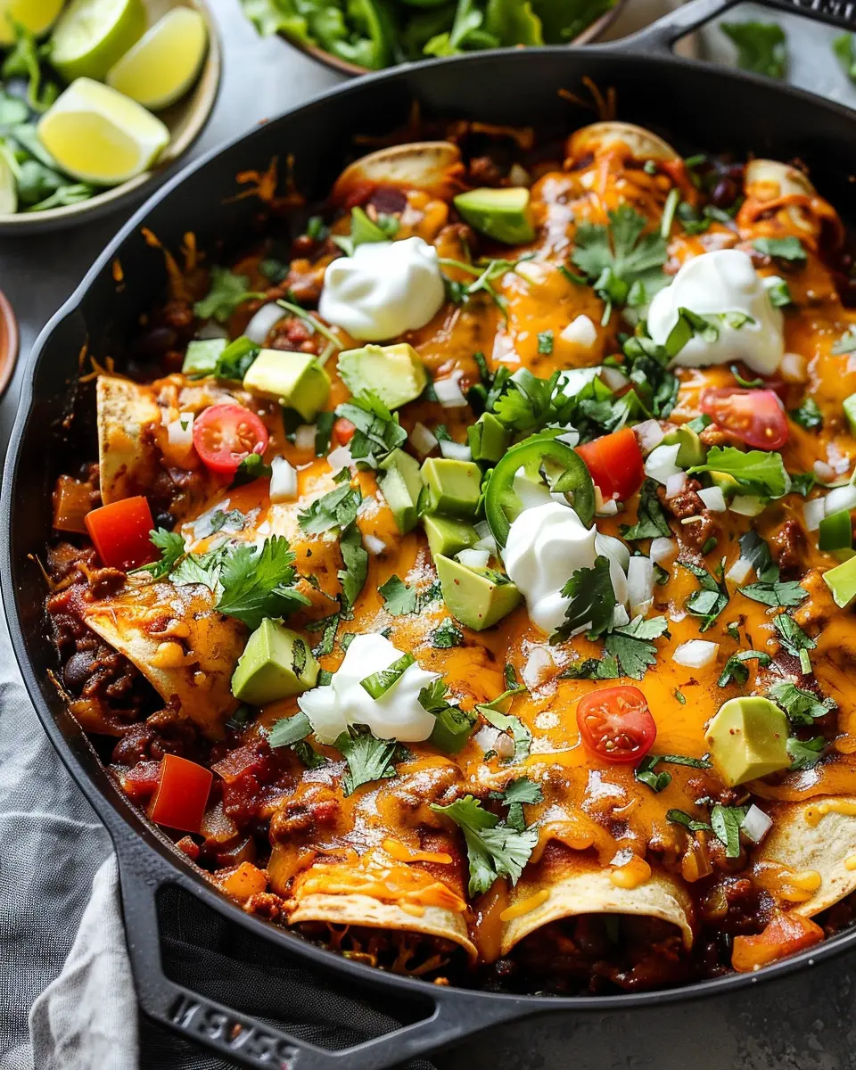 Beef Skillet Enchiladas: Easy Weeknight Comfort Food Delight