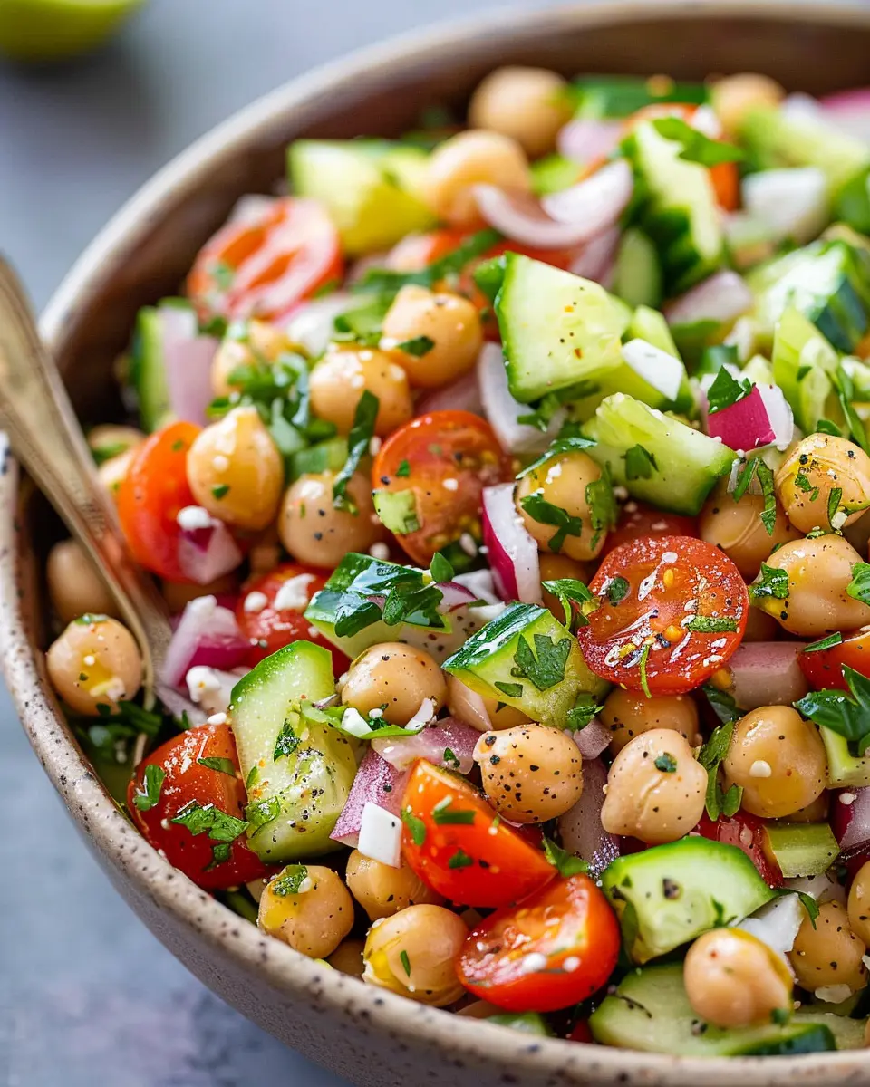 Chickpea Salad Recipe: The Best Easy Dish for a Healthy Meal