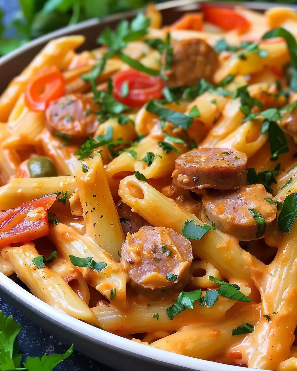 One Pot Creamy Cajun Sausage Pasta: Easy 30-Minute Comfort Food