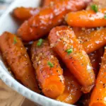 Slow Cooker Maple & Brown Sugar Glazed Carrots