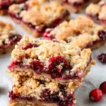 Cranberry Crumble Bars