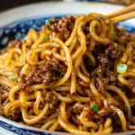 Mongolian Ground Beef Noodles