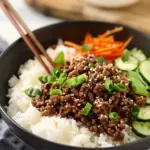 Delicious Korean Ground Beef Bowl
