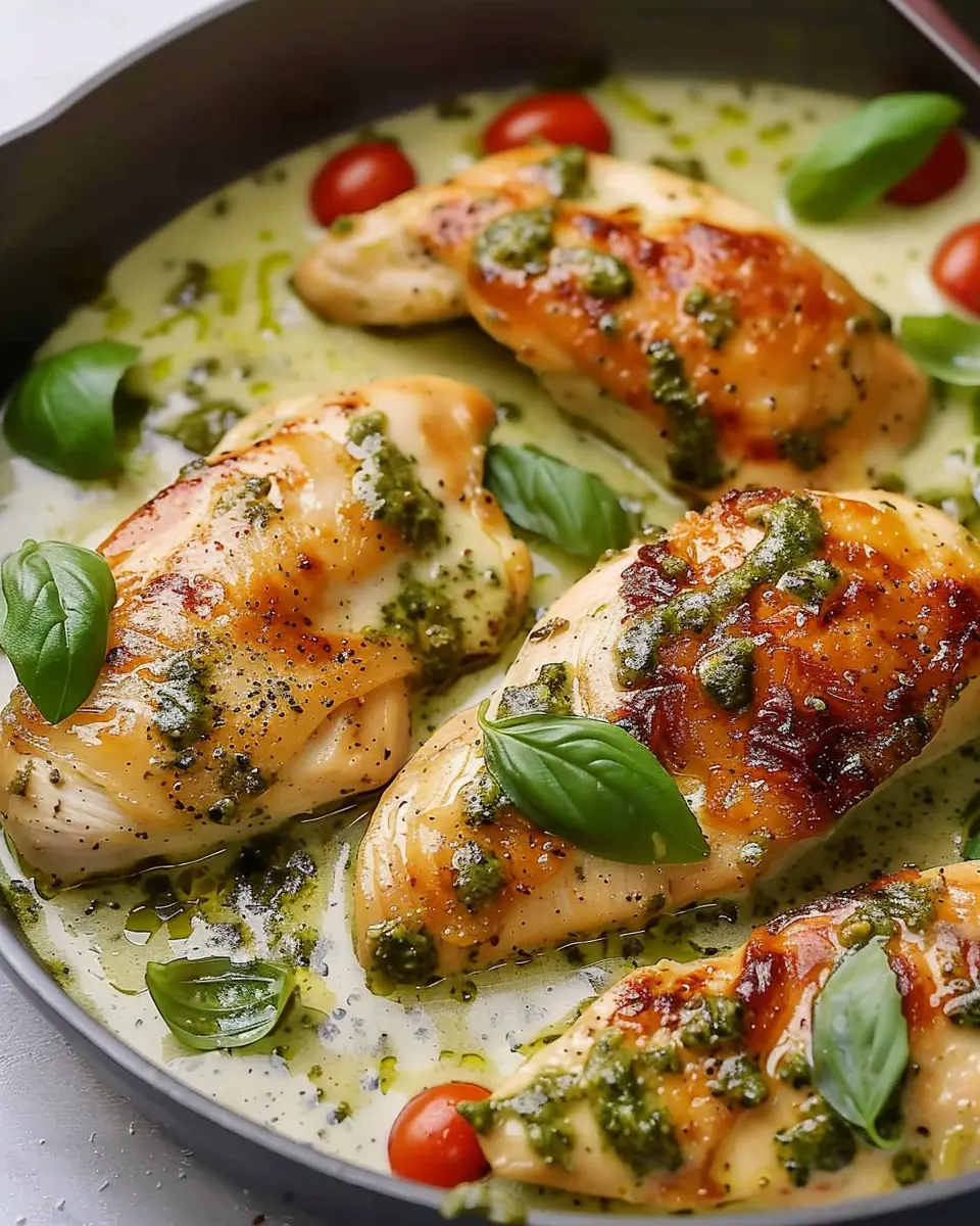 Creamy Pesto Chicken: Easy Comfort Food for Weeknight Dinners