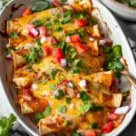 High Protein Chicken Enchiladas