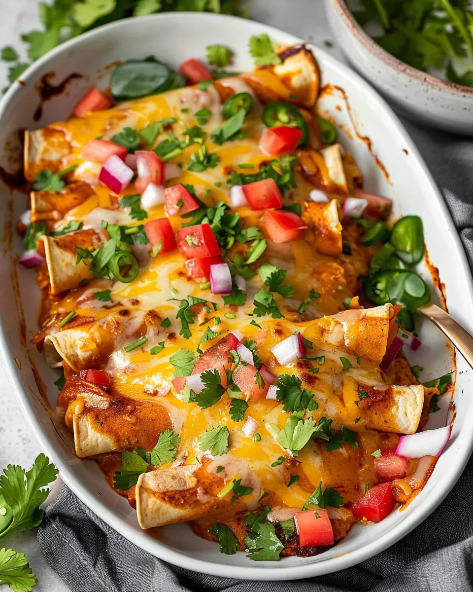 High Protein Chicken Enchiladas: Easy, Flavorful Family Dinner