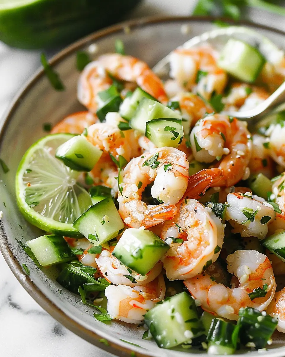Cucumber Shrimp Salad: Quick and Refreshing Summer Delight