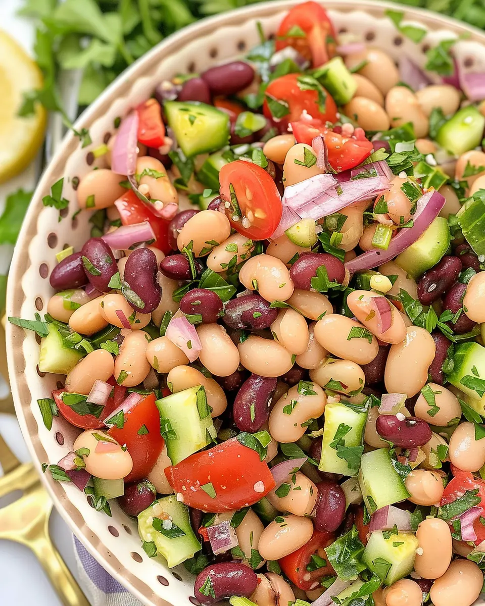 Mediterranean Bean Salad: Easy Recipe for Fresh, Healthy Meals