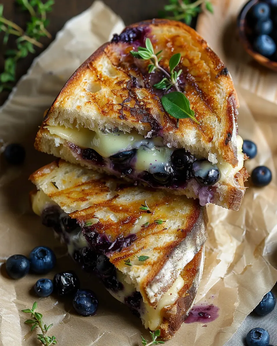 Blueberry White Cheddar Grilled Cheese