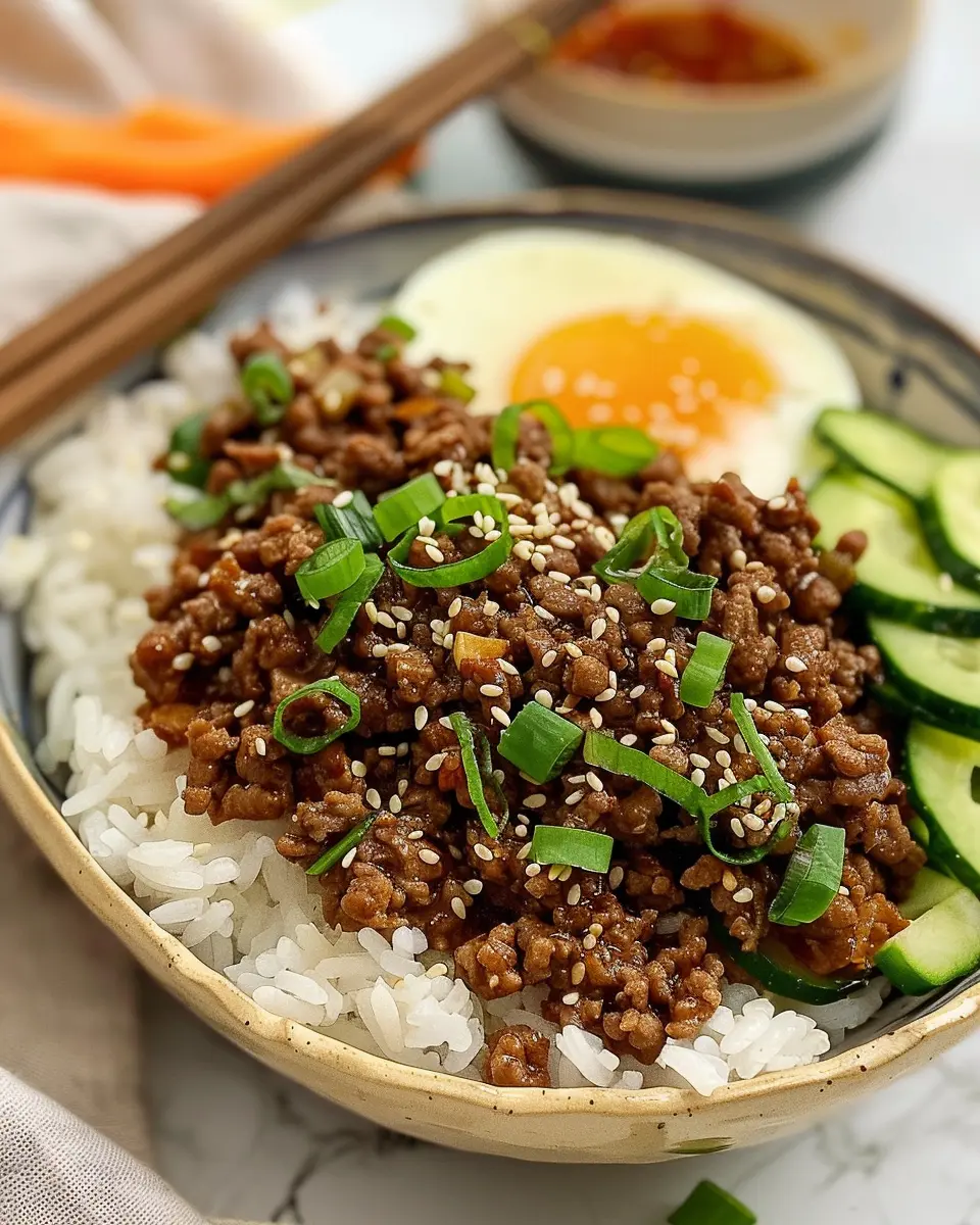 Korean Ground Beef Bowl: Easy and Delicious Comfort Food Recipe
