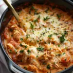 Crockpot Chicken Parmesan Soup