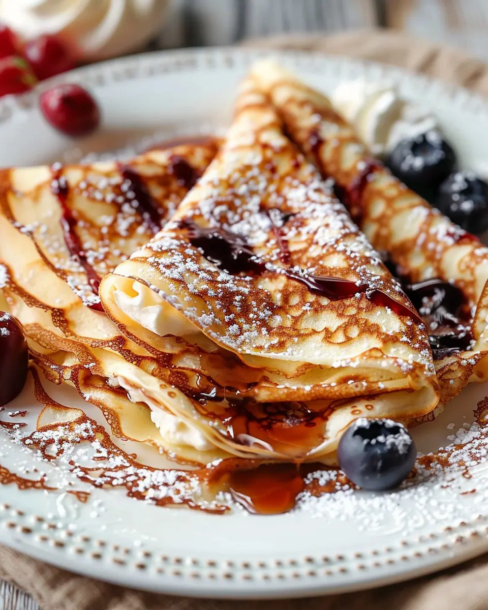 Homemade Crepes: Easy Recipes with Turkey Bacon and Chicken Ham