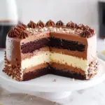 Tuxedo Cake - Triple Chocolate Mousse Cake