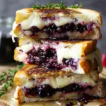 Blackberry Balsamic and Brie Grilled Cheese