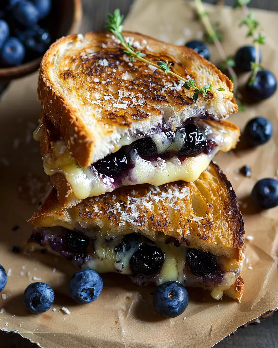 Blueberry White Cheddar Grilled Cheese