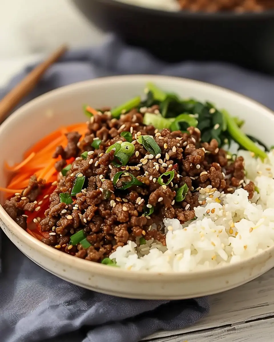 Korean Ground Beef Bowl: Easy, Delicious Family Dinner Idea
