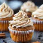 Pumpkin Cupcakes with Cinnamon Cream Cheese Frosting