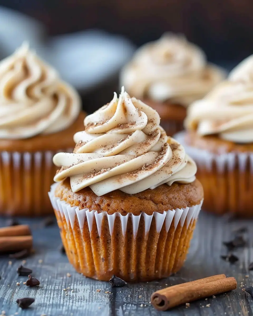 Pumpkin Cupcakes: Indulgent Treats with Cinnamon Cream Cheese Frosting