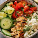 Mediterranean Lemon Dill Chicken Bowl