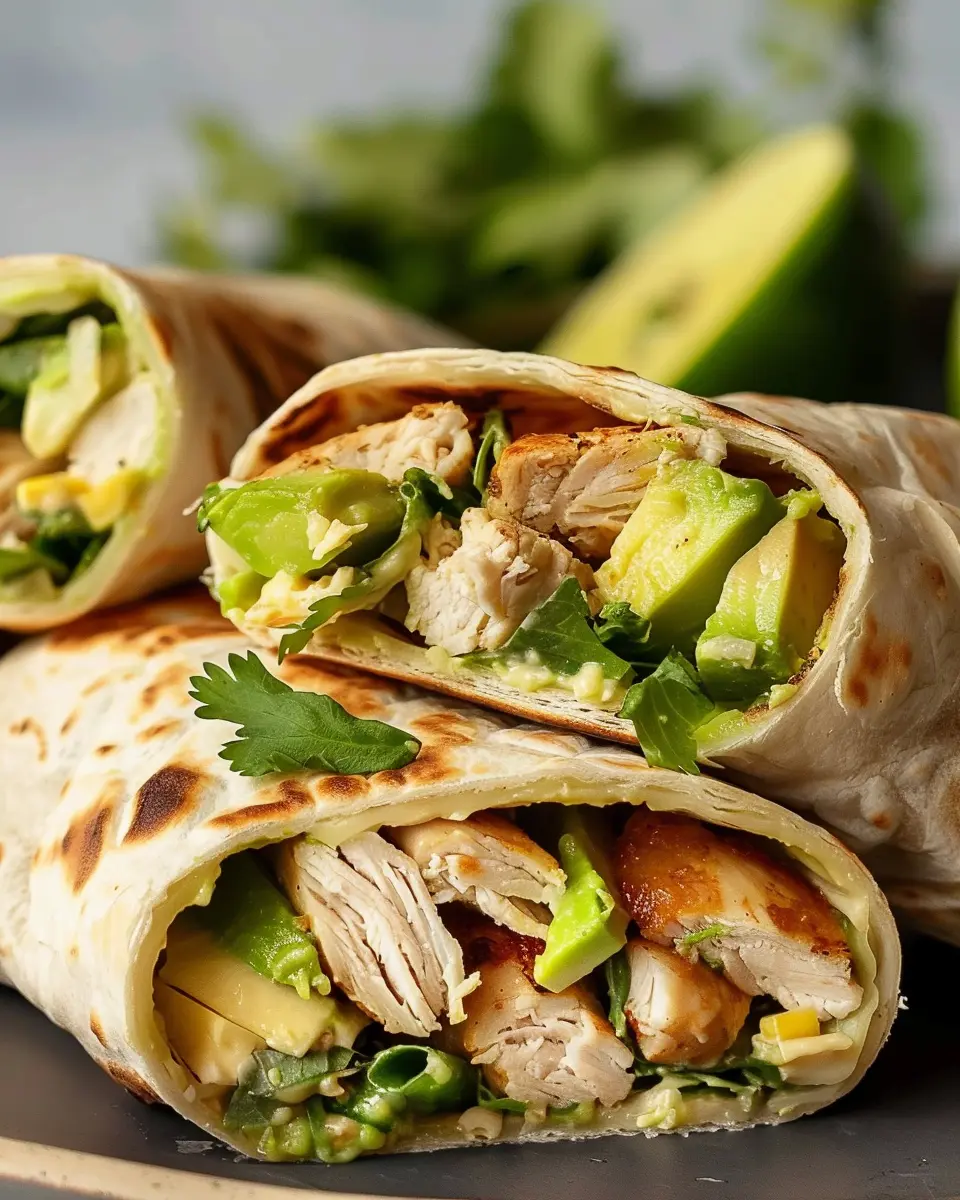 Chicken Avocado Wraps