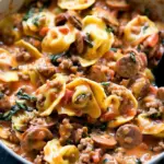 Slow Cooker Sausage and Cheese Tortellini