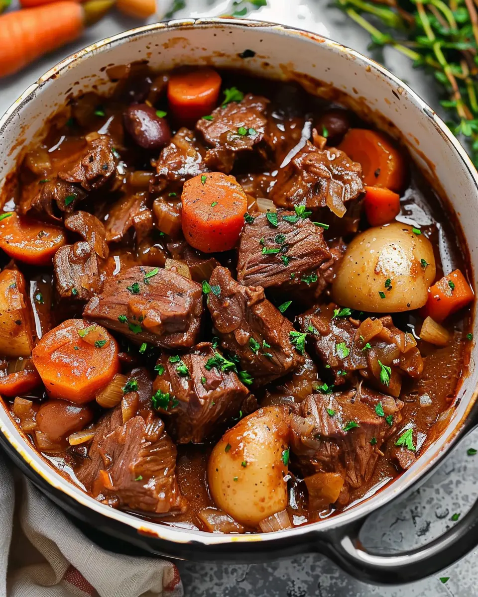 Beef Bourguignon: A Cozy, Hearty Twist with Turkey Bacon