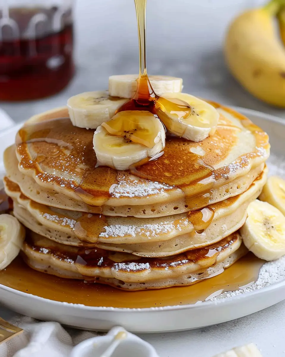 Fluffy Banana Pancakes