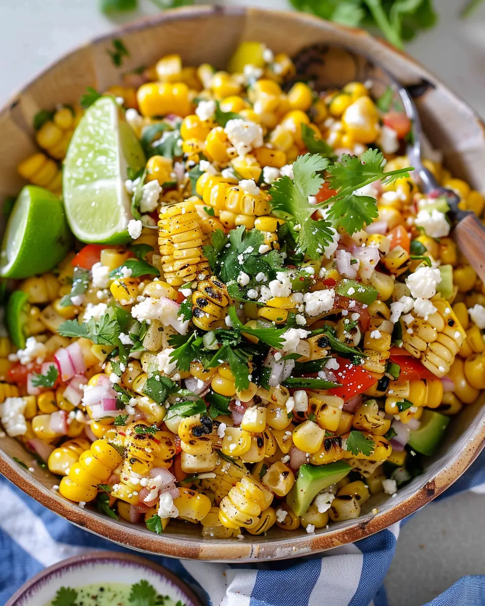 Mexican Street Corn Salad: The Best Recipe with Turkey Bacon