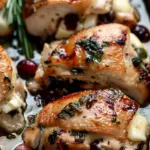 Cranberry and Brie Stuffed Chicken