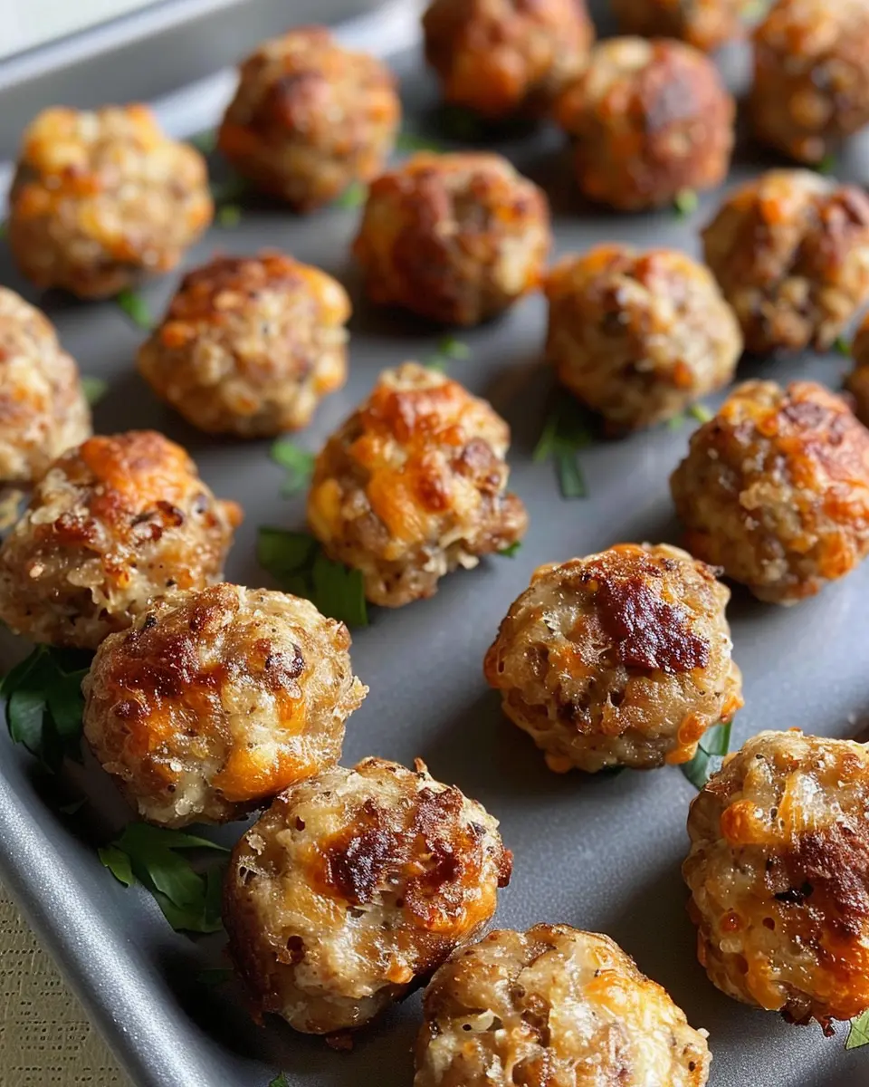 Cheddar Bay Sausage Balls: Easy Turkey Bacon &amp; Chicken Ham Recipe