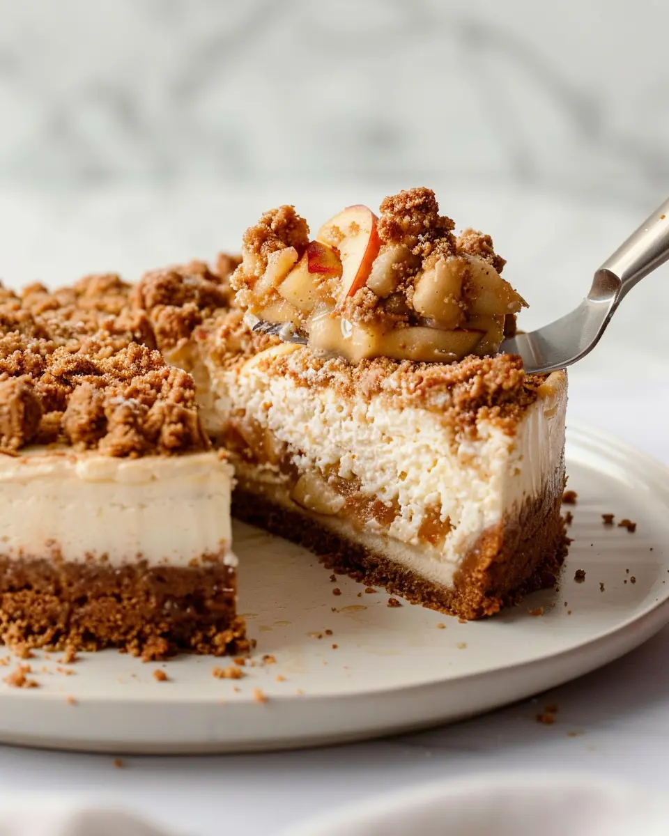 Apple Crumble Cheesecake